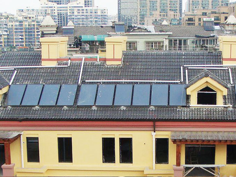 平板集热太阳能热水工程案例